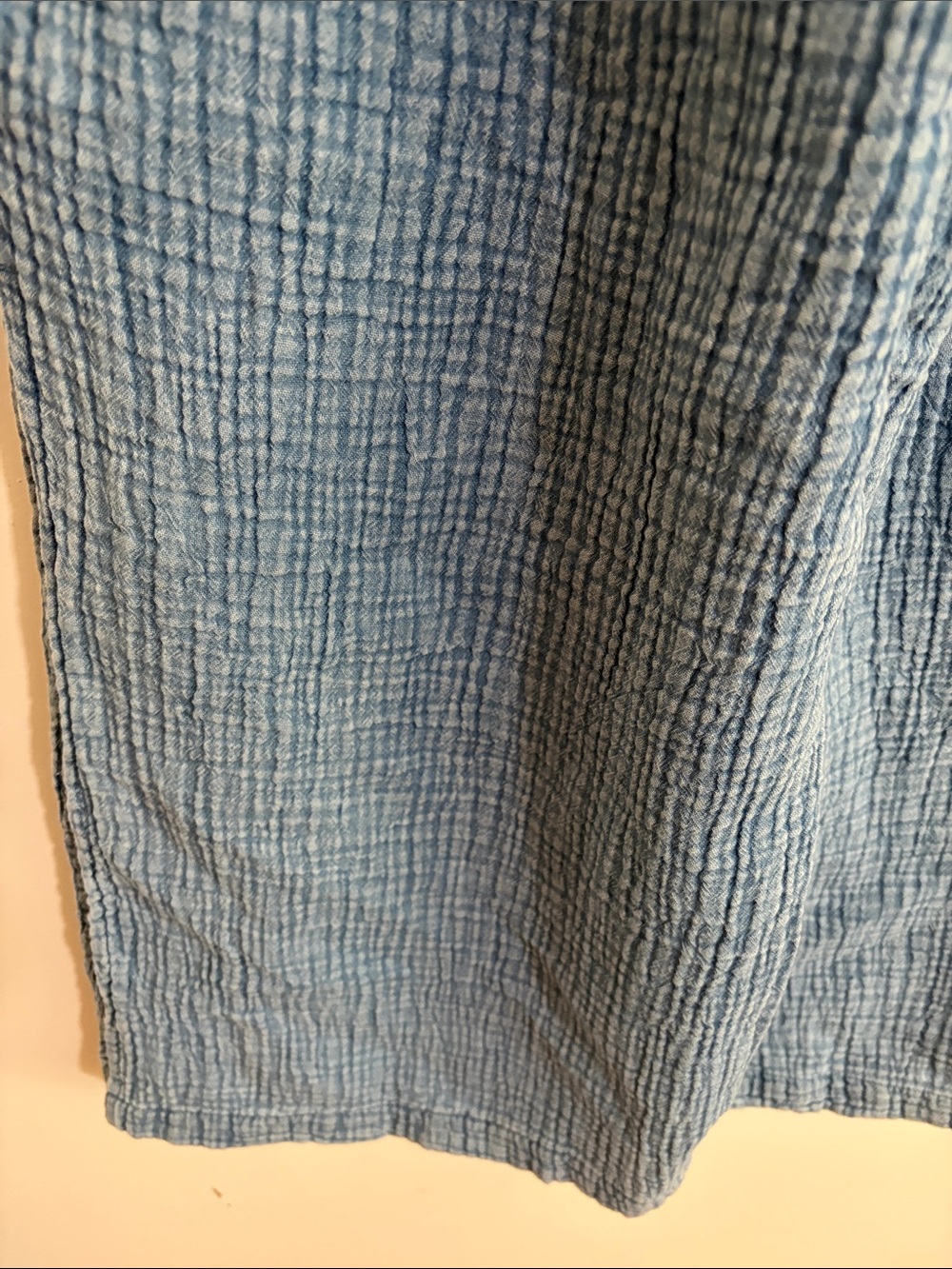 Women’s L Aerie Gauzy High Waisted Paint Split Hem Wide Leg Large 100% Cotton - Picture 4 of 9